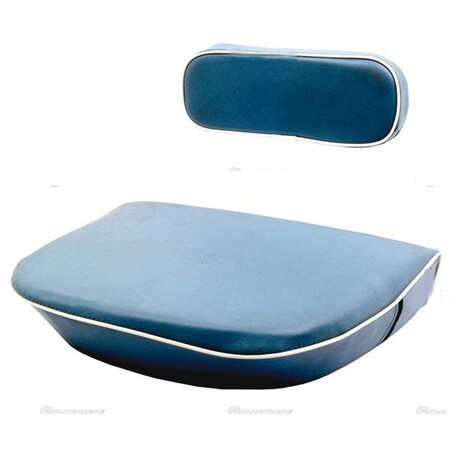 Aftermarket Seat Cushion Set Blue w White Trim Fits FordNew Holland Dexta Super D RAP67202